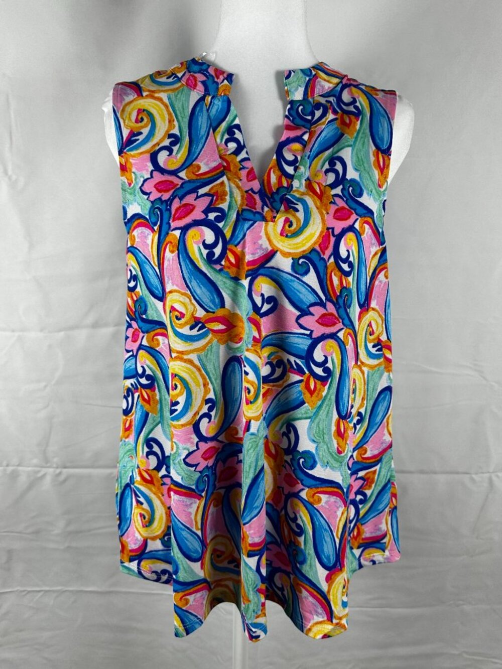Dear Scarlett Lizzy Tank – Colorful Print – Small – NWT